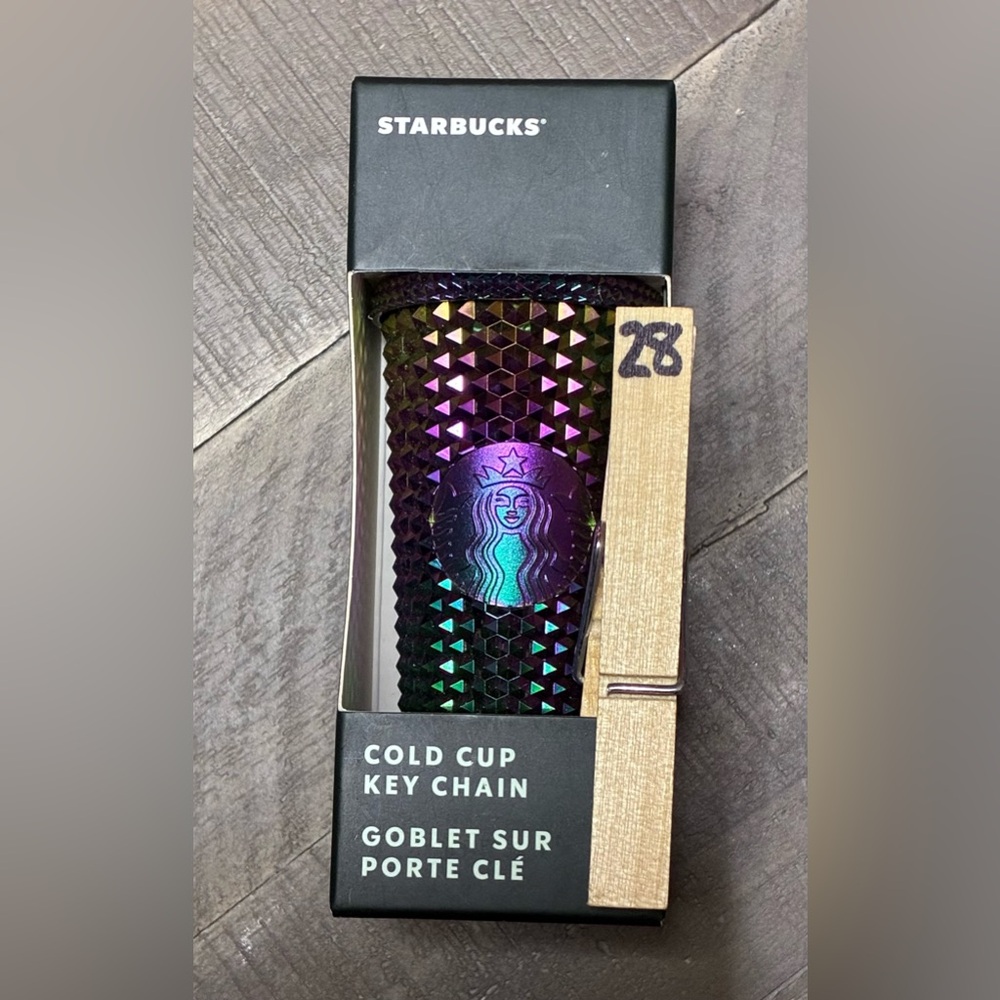 Starbucks Multicolor Geometric Key Chain